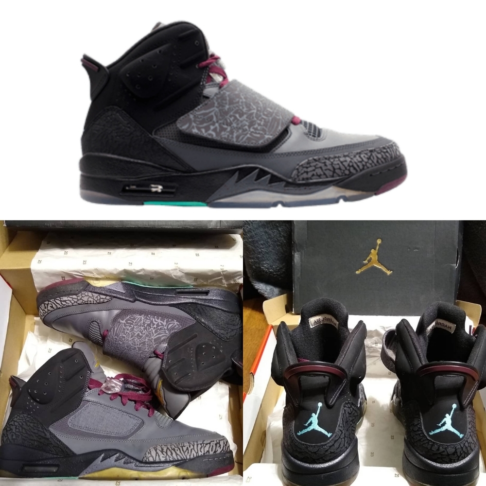 Nike Air Jordan Son of Mars Bordeaux Gray Used 13